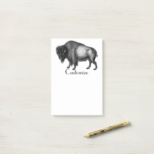 Big Bison Buffalo Thunder_Cove Post-it Klebezettel (Auf Schreibtisch)