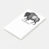 Big Bison Buffalo Thunder_Cove Post-it Klebezettel (angewinkelt)
