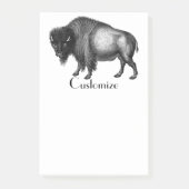 Big Bison Buffalo Thunder_Cove Post-it Klebezettel (Vorderseite)