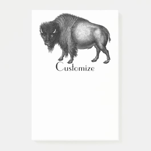 Big Bison Buffalo Thunder_Cove Post-it Klebezettel (Vorderseite)