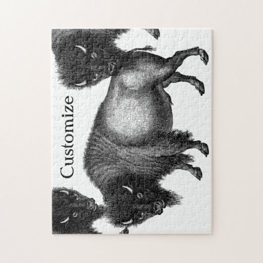 Big Bison Buffalo Thunder_Cove Puzzle (Vertikal)