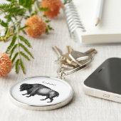 Big Bison Buffalo Thunder_Cove Schlüsselanhänger (Seite)