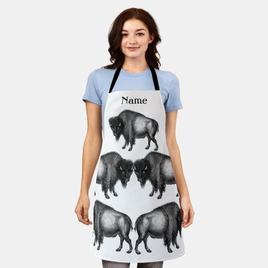 Big Bison Buffalo Thunder_Cove Schürze (Getragen)