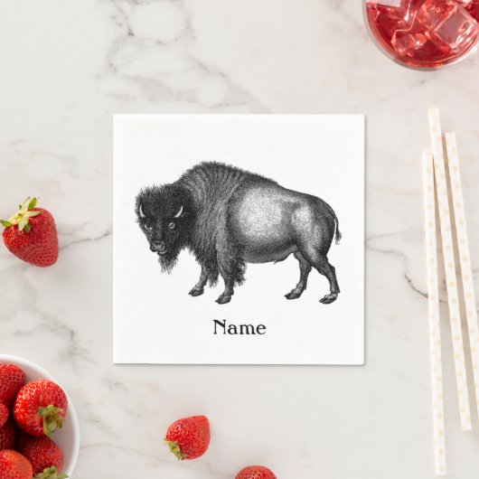 Big Bison Buffalo Thunder_Cove Serviette (Beispiel)