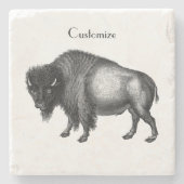 Big Bison Buffalo Thunder_Cove Steinuntersetzer (Vorderseite)