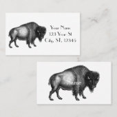 Big Bison Buffalo Thunder_Cove Visitenkarte (Vorne/Hinten)