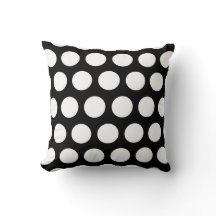 Big Black and White Polka Dots