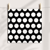 Big Black and White Polka Dots Poster