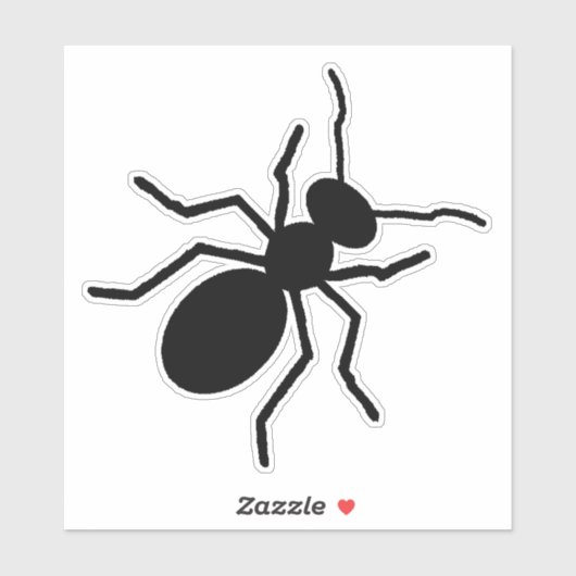 Big Black Ants Crawling Aufkleber (Blatt)