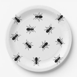 Big Black Ants Funny Picnic oder GRILLEN Novelty Pappteller