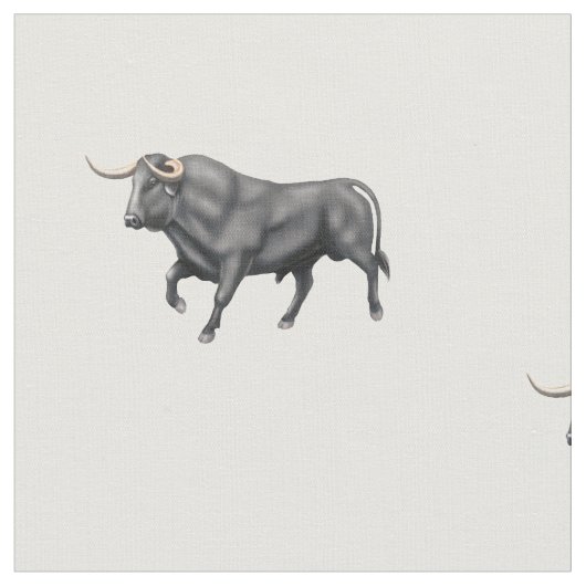Big Black Bull Brushed-Baumwollstoff Stoff (Nahaufnahme)