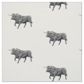 Big Black Bull Brushed-Baumwollstoff Stoff (Muster)