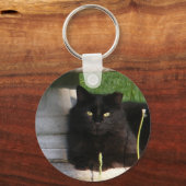 Big Black Cat ~ Schlüsselanhänger (Vorderseite)