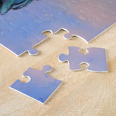 Big Black Common Raven bei Sunset Puzzle Geschenk (Seite)