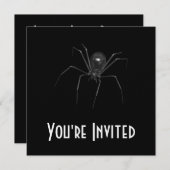 Big Black Creepy 3D Spider Einladung (Vorne/Hinten)
