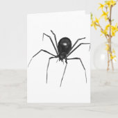 Big Black Creepy 3D Spider Karte (Gelbe Blume)