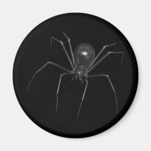 Big Black Creepy 3D Spider Magnet