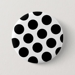 Big Black Diagonal Dots Button