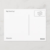 Big Black Dog smlr., leevandergrift.com Postkarte (Rückseite)