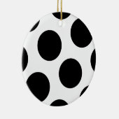 Big Black Dots Keramik Ornament (Rechts)