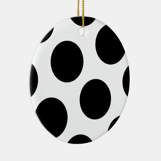 Big Black Dots Keramik Ornament (Rechts)