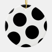 Big Black Dots Keramik Ornament (Vorne)