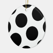 Big Black Dots Keramik Ornament (Links)