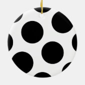 Big Black Dots Keramik Ornament (Hinten)