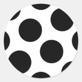 Big Black Dots Runder Aufkleber (Vorderseite)