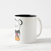 Big black-eared mouse zweifarbige tasse (VorderseiteRechts)