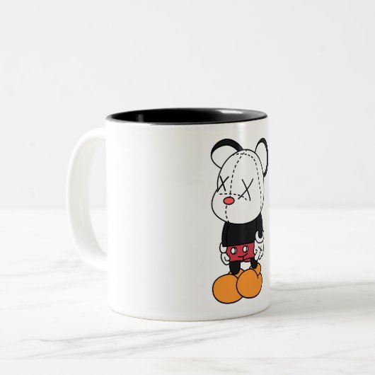 Big black-eared mouse zweifarbige tasse (Vorderseite Links)