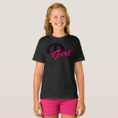 BIG Black M und Hot Pink Mopar GIRL Classic T Shir T-Shirt (Vorne ganz)