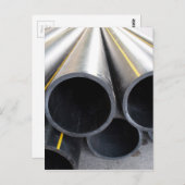 Big Black Pipe Schließkunststoff mit großem Durchm Postkarte (Vorne/Hinten)
