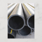 Big Black Pipe Schließkunststoff mit großem Durchm Postkarte (Vorderseite)