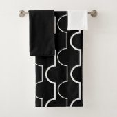 Big Black Scallops Badetuch Set (Insitu)