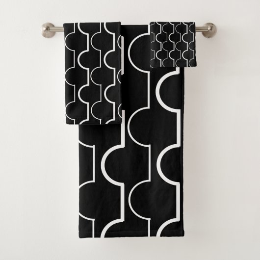 Big Black Scallops Badhandtuch Set (Insitu)