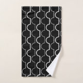 Big Black Scallops Badhandtuch Set (Handtuch)