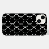 Big Black Scallops Case-Mate iPhone Hülle (Rückseite (Horizontal))