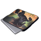 Big Black Stallion on an Electronics Bag Laptopschutzhülle (Vorne Knopf)