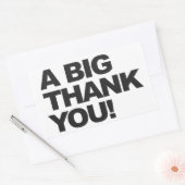 Big Black Vielen Dank Rechteckiger Aufkleber (Umschlag)