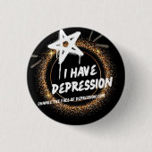 Big Bling Spray Farbe Ich habe Depression Button (Vorderseite)