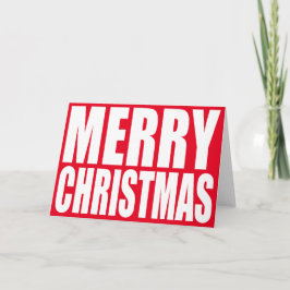 Big Block White Frohe Weihnachten