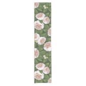 Big Bloom Camellia Charm Kurzer Tischläufer (Vorderseite)