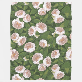 Big Bloom Camellia Charm Large Fleecedecke