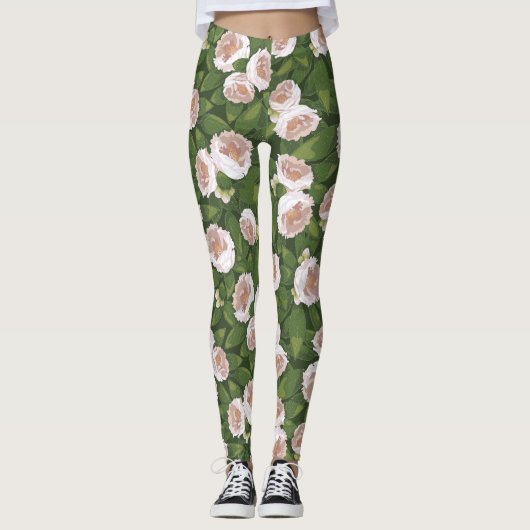 Big Bloom Camellia Charm Leggings (Vorderseite)