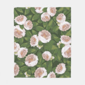 Big Bloom Camellia Charm Medium Fleecedecke (Vorderseite)