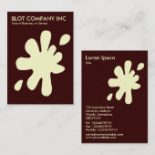 Big Blot - Creme auf Dunkelbraun 330000 Visitenkarte (Vorne/Hinten)