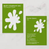 Big Blot - Weiß auf Grün 669900 Visitenkarte (Vorne/Hinten)