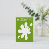 Big Blot - Weiß auf Grün 669900 Visitenkarte (Stehend Vorderseite)