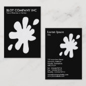 Big Blot - Weiß auf Schwarz (Gold Card) Visitenkarte (Vorne/Hinten)